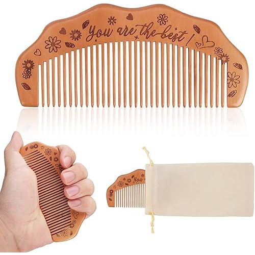 Birthing Comb with Affirmation Gifts for Labor and Delivery - Wooden Comb and Essentials for Expectant Mothers