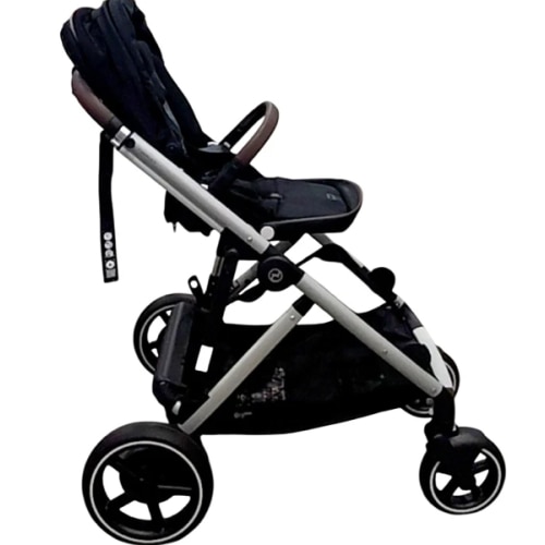 Cybex e-Gazelle S Stroller, 2024, Moon Black, Silver