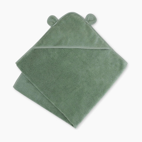 Natemia Organic Baby Hooded Towel - Sage