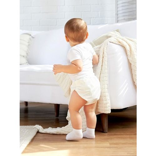 Gerber Baby 12-pair Sock Bundle - 0-3 Months - White