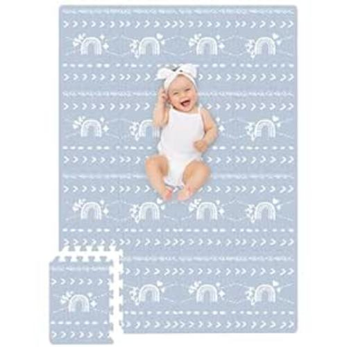 Amazon.com : ieBabay Baby Foam Play Mat - 5.6 x 4 ft Puzzle Floor Mat - Baby Crawling Mat with Interlocking Tiles, Soft Foam Play Mat Floor Tiles for Playroom Nursery Or Home Decor (5.6 x 4 ft, Boho Rainbow) : Baby