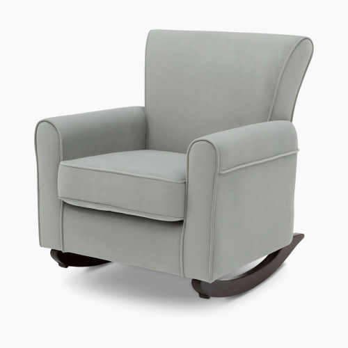 Delta Children Lancaster Rocking Chair - Mist With Dark Chocolate Frame