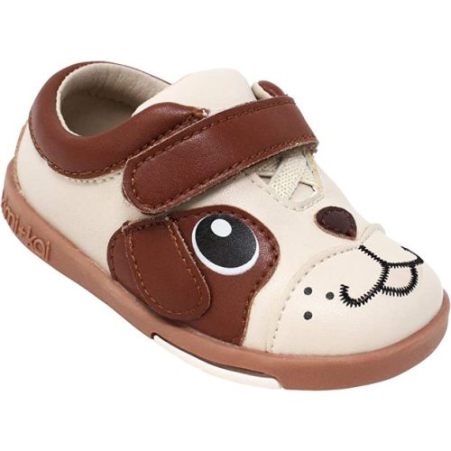 Kimi + Kai First Walker Toddler Playful Puppy Leather Sneaker Shoes