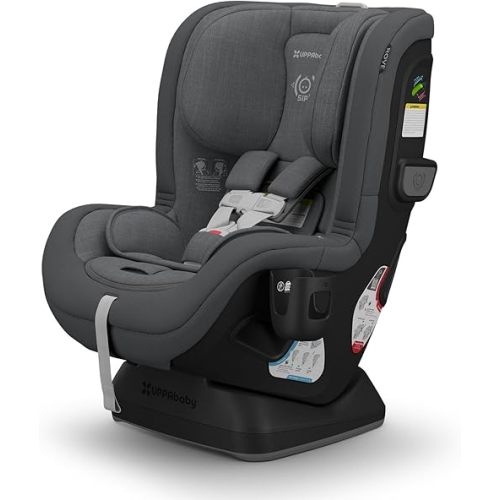 UPPAbaby Rove Convertible Car Seat - 2-in-1 Rear + Forward Facing - Quick + Secure 3-Step Install - Intuitive Safety Technology + Comfort Features - Cup Holder Included - Greyson (Grey Mélange)