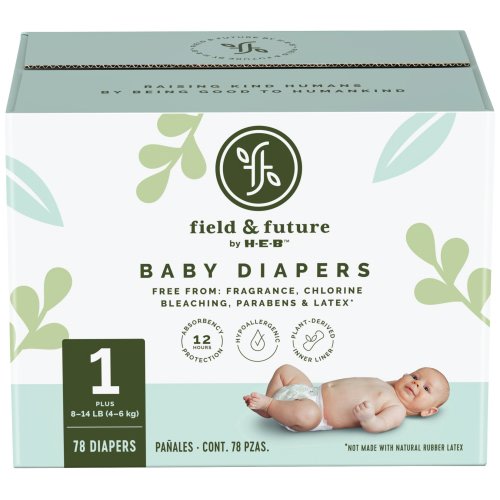 Field & Future by H-E-B Plus Pack Baby Diapers - Size 1
