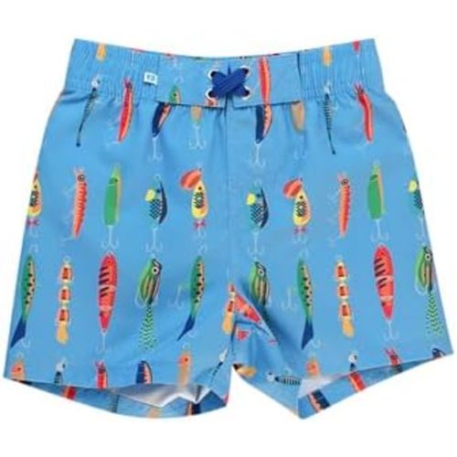 RUGGEDBUTTS Boys UPF50+ Sun Protection Animal Swim Trunks