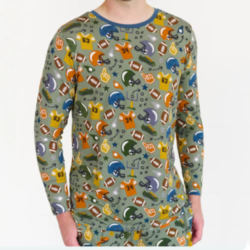 Touchdown Time Men's Pajama Top - Little Sleepies