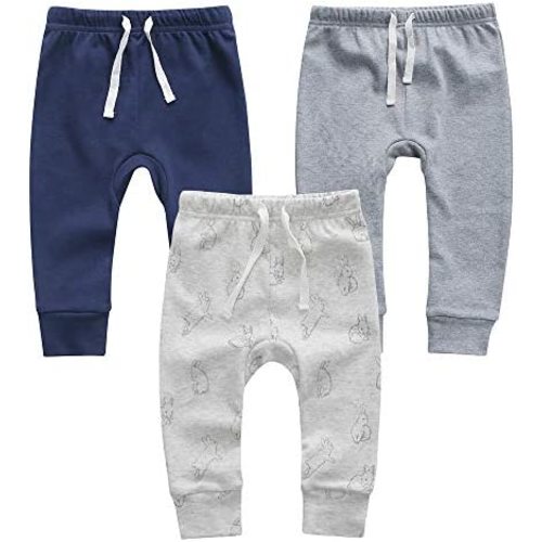 Owlivia Organic Baby Pant Legging Jogger for Infant, Boys Girls Toddler