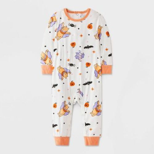 Baby Disney Winnie The Pooh Halloween Romper - White 6-9M