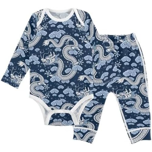 vvfelixl Baby Bodysuits Pants Sets Guitar Headphones Long Sleeve Baby Clothes For Boys Girls 0-24M Black
