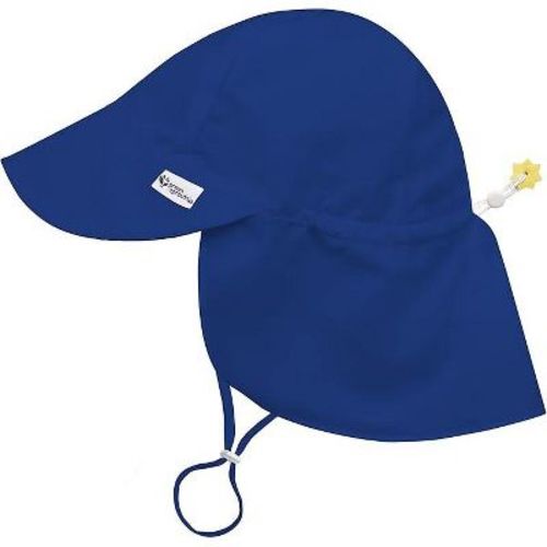 Green Sprouts Baby/Toddler UPF 50+ Eco Flap Hat - Royal - 0/6 Months