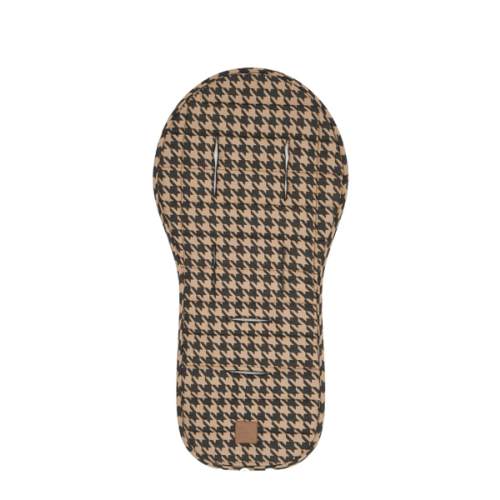 Black Houndstooth Universal Linen Pram Liner