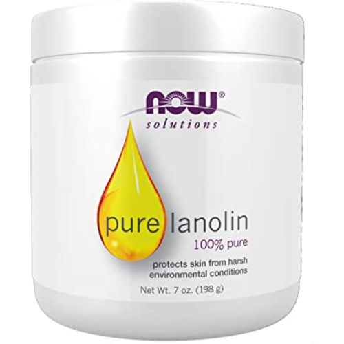 NOW Foods Solutions, Pure Lanolin, Wind and Harsh Environment Skin Protectant, Thick Jelly, For Rough Dry Skin, 7-Ounce