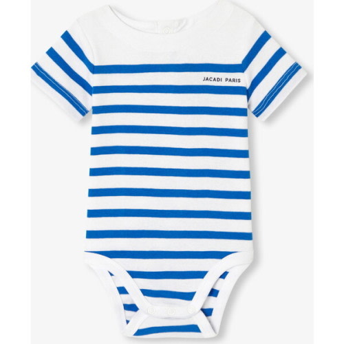 Baby Boy Sailor Style Bodysuit White/Blue