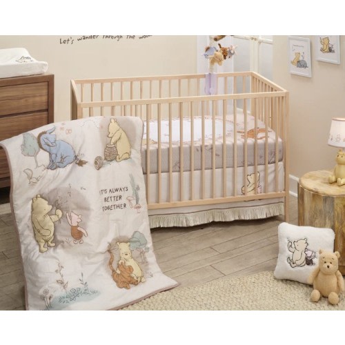 Winnie the Pooh Adventure 3-Piece Mini Crib Bedding Set