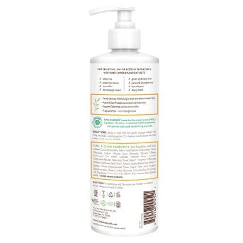 Babo Botanicals Sensitive 2-in-1 Fragrance Free Baby Shampoo & Wash - 16 fl oz