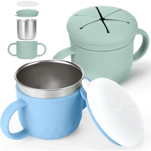 Mity rain 2-Pack Stainless Steel Snack Containers