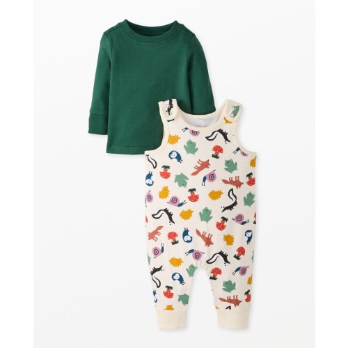 Baby Overalls & Long Sleeve T-Shirt Set