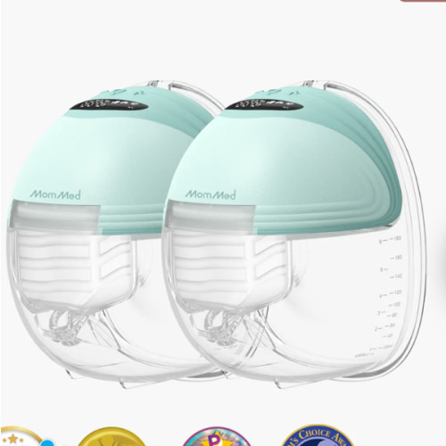 S21 Double Wearable Breast Pump-Tranquil Grey - MOMMED.COM