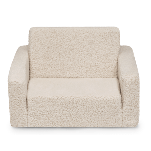 Personalized Cozee Flip-Out Sherpa 2-in-1 Convertible Chair to Lounger for Kids