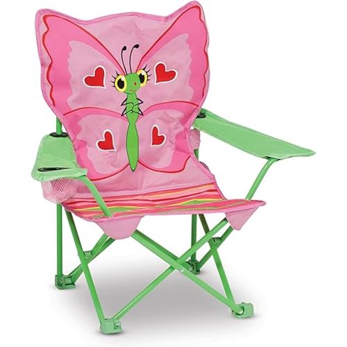 Melissa & Doug Bella Butterfly Child's Outdoor Chair (Frustration-Free Packaging)