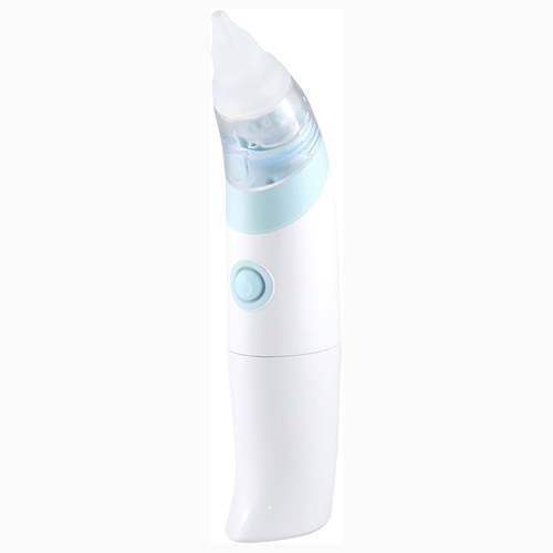 Little Martin's: Baby Electric Nasal Aspirator - Blue - Clears Congestion, Removes Mucus, Gentle & Quick, Silicone Tip, Waterproof, Infant-Kids-Adult
