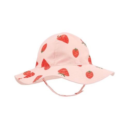 Baby Strawberry Reversible Swim Hat - 0-9M - Style,Pink