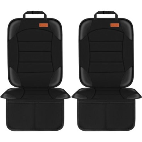 Yonktoo 2 Piece Black 600D Oxford Fabric, Thick Pad, Waterproof Automotive Seat Covers