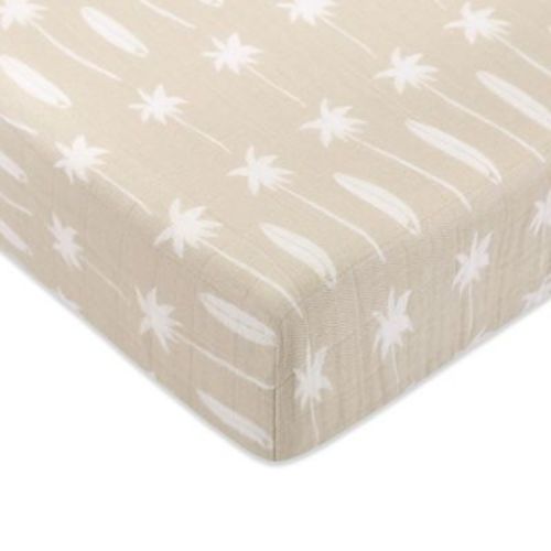 Babyletto Crib Sheet in GOTS Certified Organic Muslin Cotton - Beach Bum