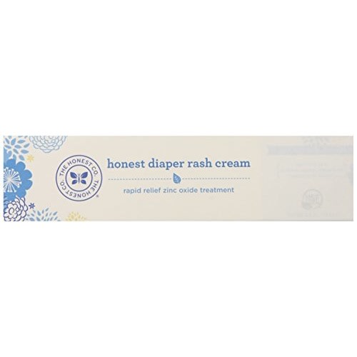 The Honest Company Organic Baby Diaper Rash Cream | Moisturizing + Calming Zinc Oxide Ointment | NSF Certified, Cruelty Free | 2.5 oz