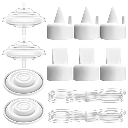 Pump Parts for Spectra, 10 PCS Replacement Kit with Duckbill Valves, Backflow Protectors, Tubes & Membranes for Spectra S1 S2 9 Plus Synergy Gold Pumps
