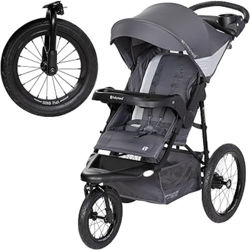 Baby Trend Expedition® Zero Flat Jogger with LED Lights, Dash Grey
