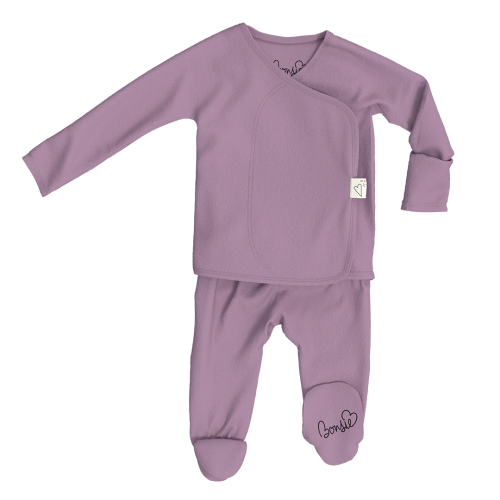 Footie - Fig – Bonsie Skin to Skin Babywear