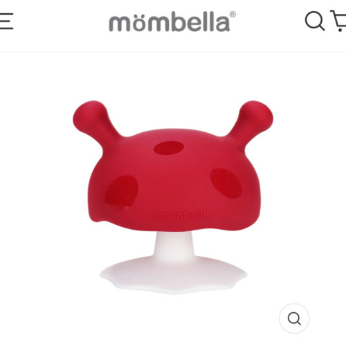 Mombella Mimi Mushroom Soothe Teether Toy For 3 Months Baby With A Fre – mombella