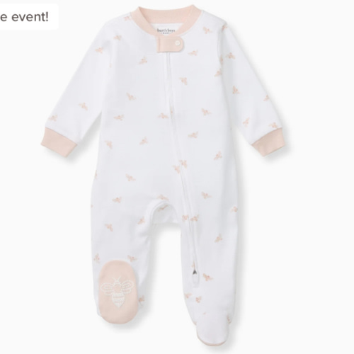 Golden Bee Organic Cotton Sleep & Play - Ranunculus – Burt's Bees Baby