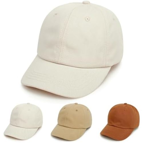 Toddler Boys Baby Girls Baseball Hats Kids Boy Caps Toddler Sun Hats for Summer Adjustable Size for 6M-6Y 3 Pack