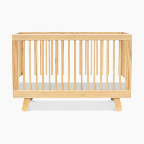babyletto Hudson 3-in-1 Convertible Crib with Toddler Bed Conversion Kit - Natural