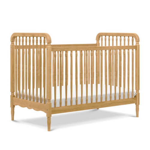 Liberty 3-in-1 Convertible Spindle Crib + Toddler Bed Conversion Kit - Honey