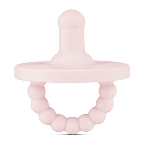Ryan & Rose Cutie PAT Pacifier Teether (Stage 1, Pink) - 1 Count (Pack of 1)