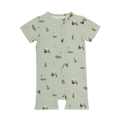 Golf Small Ribbed Summer Zip Romper