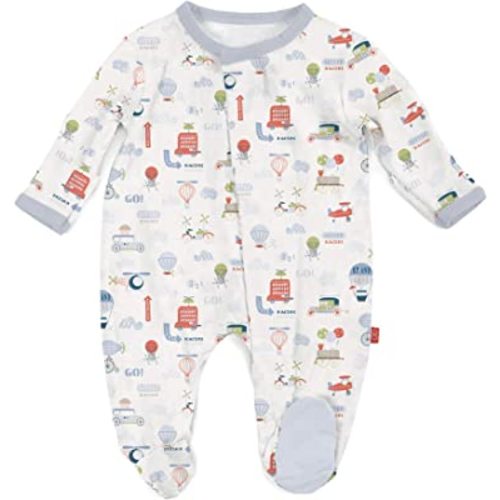 Magnetic Me Footie Pajamas Soft Modal Baby Sleepwear with Quick Magnetic Fastener | Boys and Girls Sleeper Preemie-24 Months