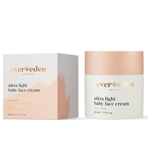 Evereden Ultra Light Baby Face Cream, 1.7 oz | Clean Baby Care | Non-toxic and Fragrance Free Baby Moisturizer | Clean Ingredients
