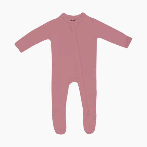 Kyte Baby Zipper Footie - Dusty Rose, 6-12 M