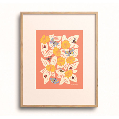 Butterfly Garden Art Print