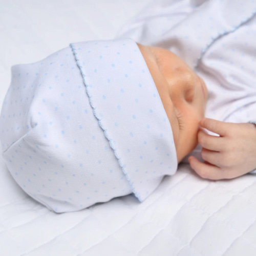 Magnolia Baby Boy Mini Dots Hat - Blue