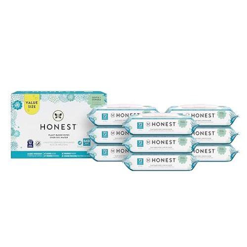 The Honest Company Clean Conscious Wipes | 99% Water, Plant-Based, Baby Wipes | Hypoallergenic, EWG Verified | Classic, 648 Count - 648 Count (Pack of 1)