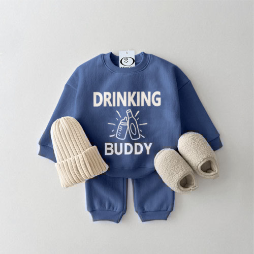 DRINKING BUDDY Baby Slogan Set