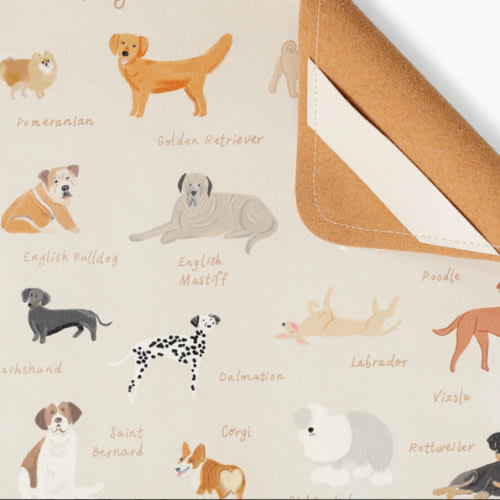 Micro Changing Mat (pattern: dogs)
