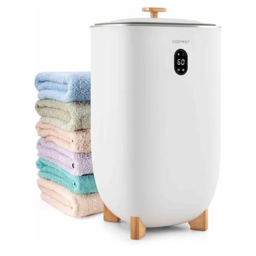 Costway 35L Large Towel Warmer Bucket, Home Towel Warmer for Wet Tower, Hot Towel Heater w/ 20-90Min Timer & 2-5H Drying Mode, Aroma Tray, Bathroom Heater for Oversized Towels, Bathrobes, Blankets: Towel Racks: Amazon.com.au