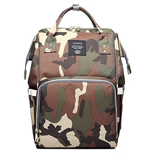 Camo Diaper Bag Backpack Multi-Function Diaper Bag for Baby Care Essentials Waterproof Travel Baby Bag for Mom Dad